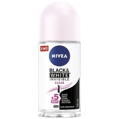 Black&amp;White Invisible Clear шариковый антиперспирант 50 мл, Nivea