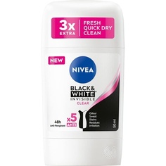 Прозрачный стик-антиперспирант Black &amp; White 50 мл, Nivea