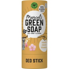 Дезодорант-стик Ваниль и Вишневый цвет 40г, Marcel&apos;S Green Soap