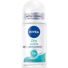 Шариковый сухой активный дезодорант 50 мл с защитой 72 часа и формулой двойного действия, Nivea