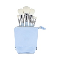 Базовый набор из 6 кистей для макияжа в синей сумке, Ilu