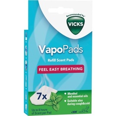 Подушечки Vapopads с ароматом ментола и эфирными маслами, Vicks
