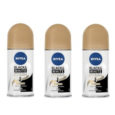 Шариковый дезодорант-антиперспирант Invisible For Black &amp; White, шелковистый и гладкий, 1,7 унции, 50 мл, Nivea