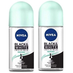 Невидимый шариковый дезодорант-антиперспирант Black &amp; White Fresh, Nivea