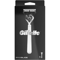 Монохромная бритва Proglide для мужчин с триммерным лезвием для точного и скользящего покрытия - белая, Gillette