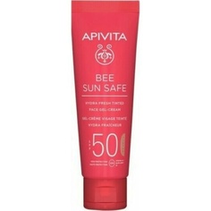 Bee Sun Safe Hydra Fresh Тональный гель-крем для лица Spf50 50 мл, Apivita