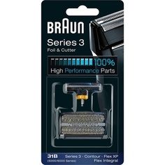 Запасная бритва Сменная 3 31B сетка и резак 5000/6000 Flex Integral, черный, Braun