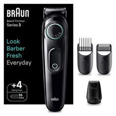 Серия 3 BT3421 Триммер для бороды и машинка для стрижки волос для мужчин с ультра острым лезвием и 40 настройками длины, Braun