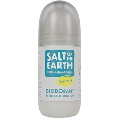 Натуральный шариковый дезодорант без запаха, 75 мл, Salt Of The Earth