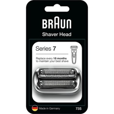 Сменная головка для электробритвы Series 7, совместимая с бритвами Series 7 нового поколения 73S Silver, Braun