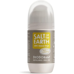 Многоразовый натуральный шариковый дезодорант с янтарем и сандалом, 75 мл, Salt Of The Earth