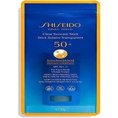 Прозрачный солнцезащитный стик Spf50 20 мл, Shiseido