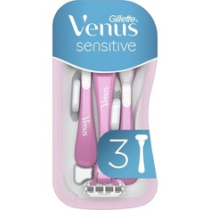 Одноразовая женская бритва Venus Sensitive с 3 лезвиями, Gillette