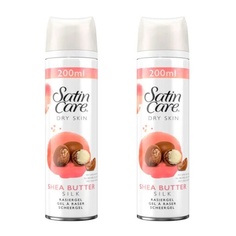 Гель для бритья Satin Care с маслом ши и шелком, 200 мл, Gillette