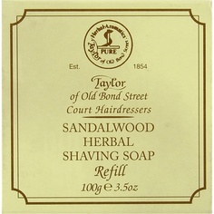 Сменный блок мыла для бритья сандалового дерева, 100 г, Taylor Of Old Bond Street