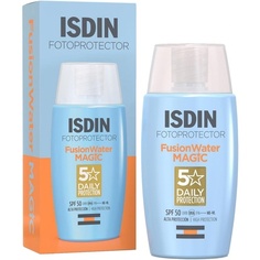 Fusion Water Magic Spf50 50 мл ежедневный солнцезащитный крем для лица с ультралегкой текстурой, Isdin