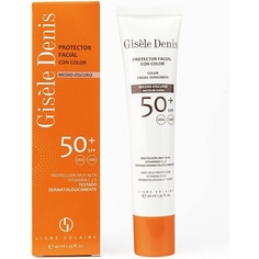 Gisгёлe Denis Color Солнцезащитный крем для лица Spf50+ Средний/Темный 40мл, Gisele Denis