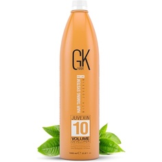 Global Keratin Hair Creme, 10-проявитель объема, 33,8 жидких унций для отбеливания окрашивания волос - высокоэффективная долговечная полуперманентная тонер-краска для волос, Gk Hair