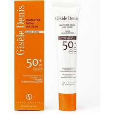 Gisгёle Denis Color Солнцезащитный крем для лица Spf50+ Fair/Medium 40мл, Gisele Denis