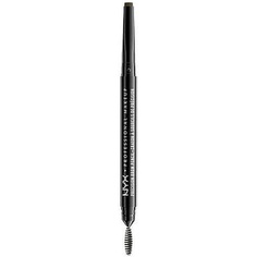 Прецизионный карандаш для бровей, двусторонний, с плоским кончиком и кисточкой для веганской формулы, оттенок Espresso 05, Nyx Professional Makeup