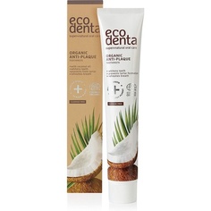 Органическая отбеливающая зубная паста с кокосовым маслом 75мл, Ecodenta