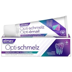 Профессиональная зубная паста Opti-Schmelz для герметизации и укрепления 75 мл - Медицинская чистка зубов с аминофторидом Запечатывает зубную эмаль - защищает от эрозии зубной эмали, Elmex