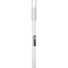 Гель-карандаш для глаз для тату-лайнера № 970, белый полированный, Maybelline New York
