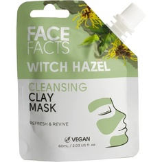 Очищающая маска с глиной гамамелиса 3 в 1 Detox Cleanse Smooth, 60 мл, Face Facts
