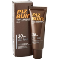 Увлажняющий ультралегкий солнцезащитный флюид для лица Spf 30, 50 мл, Piz Buin