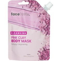 Очищающая грязевая маска для тела с розовой глиной, Face Facts