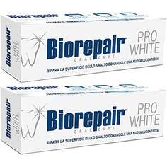 Зубная паста Pro White отбеливающая с микровосстановлением, 2,5 жидких унции, 75 мл, Biorepair