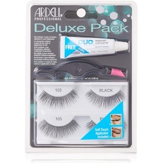 Deluxe Pack 105 черных накладных ресниц 25G, Ardell