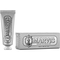 Зубная паста для курильщиков, отбеливающая мятную, 25 мл — дорожный размер для естественной белизны зубов и свежего дыхания, Marvis