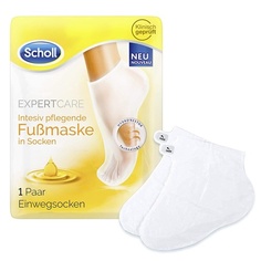 Интенсивная маска для ног Expertcare с 3 ценными маслами, увлажняющие одноразовые носки, Scholl