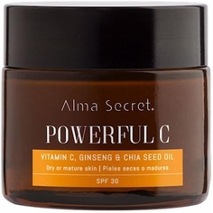 Мощный крем с витамином С, женьшенем и чиа Spf30 50мл, Alma Secret