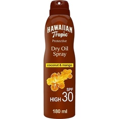 Защитное сухое масло непрерывного действия Spf 30 с кокосом и манго 180 мл, Hawaiian Tropic