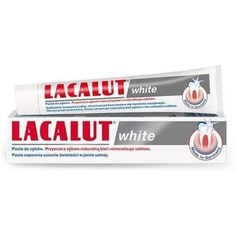 Белая зубная паста 75мл, Lacalut