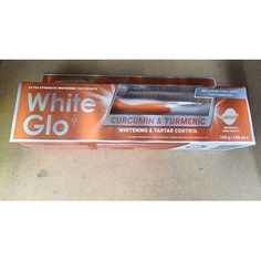 Зубная паста для отбеливания и контроля зубного камня с куркумином и куркумой, 150 г — упаковка из 3 шт., White Glo