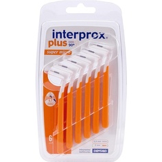 Межпроксимальная щетка оранжевого цвета Super Micro Plus, 0,5 мм, 6 шт., Interprox