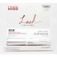 Клей для ресниц Lash Couture Strip для накладных ресниц, прозрачный 0,17 унций/5 г, Kiss