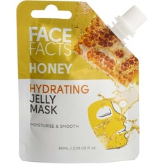 Медовая желеобразная маска, увлажняющая маска и очищающее средство 2 в 1, 60 мл, Face Facts