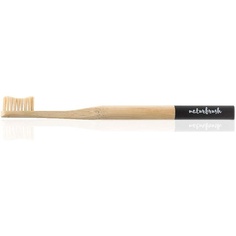 Бамбуковая зубная щетка для взрослых черная 100 мл, Naturbrush