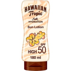 Защитный солнцезащитный лосьон Silk Hydration Spf50 Very High, 180 мл, Hawaiian Tropic