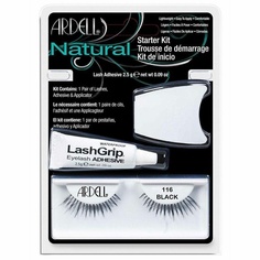 Стартовый набор Natural Lash Starter Kit 116 Черные ресницы с водостойким клеем, Ardell