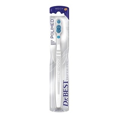 Мягкая зубная щетка Dr. Best Polimed повышает эффективность очистки труднодоступных мест до 49 %., Dr.Best