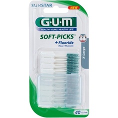 Dental Soft Picks Очень большие щетки без металла, 40 шт. в упаковке, Gum