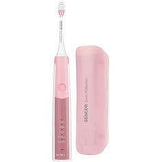 Электрическая звуковая зубная щетка со скоростью чистки 45000, розовая, Sencor