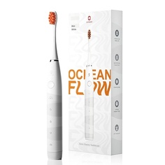 Электрическая зубная щетка Flow Sonic, 5 режимов и отбеливание, срок службы батареи 180 дней, водонепроницаемость Ipx7 — белый, Oclean
