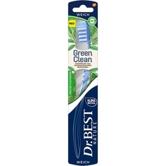 Мягкая зубная щетка Greenclean — экологически чистый материал — климатически нейтральный — упаковка без пластика, Dr.Best
