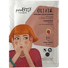 Альгинатная маска для лица Olivia Fig для жирной кожи с зеленым чаем, Purobio Purobi̇o